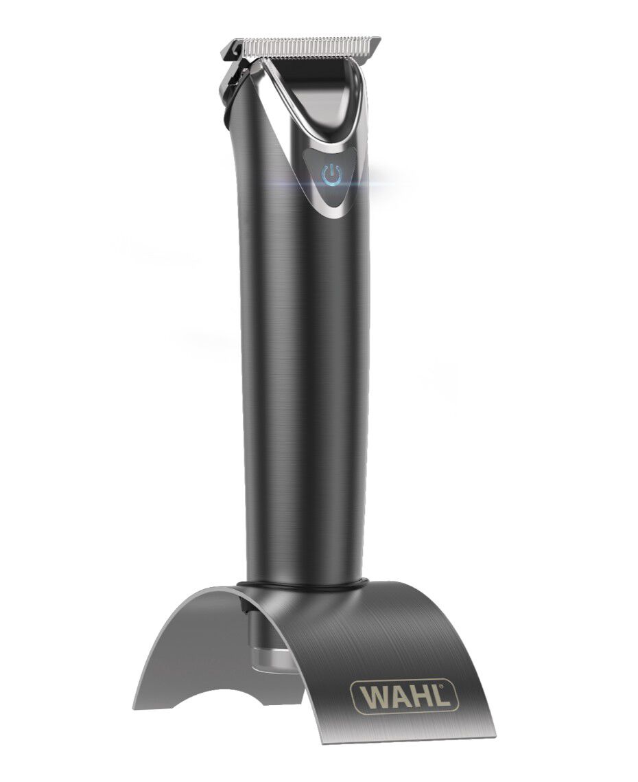 Wahl | Stainless Steel Lithium Ion Beard Trimmer - Slate | Shaver Shop Wahl Trimmer Stainless Steel Lithium Ion